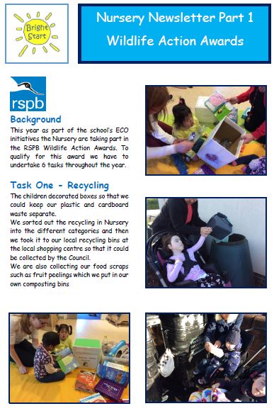 nursery newsletter